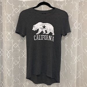Grey California Bear T-Shirt